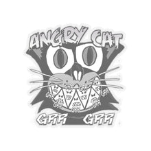 Load image into Gallery viewer, Angry Cat Kiss-Cut Stickers