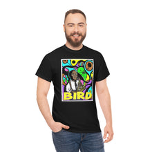 Load image into Gallery viewer, Charlie "Bird" Parker in Color from Gray vs. Grey in Color single panel Unisex Heavy Cotton Tee