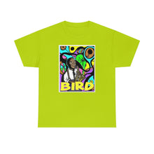 Load image into Gallery viewer, Charlie "Bird" Parker in Color from Gray vs. Grey in Color single panel Unisex Heavy Cotton Tee