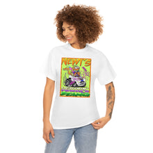 Load image into Gallery viewer, Newt's Electric Mustang from Gray vs. Grey in Color single panel Unisex Heavy Cotton Tee