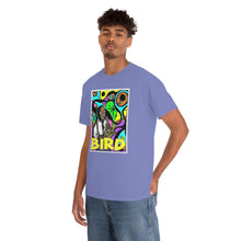 Load image into Gallery viewer, Charlie "Bird" Parker in Color from Gray vs. Grey in Color single panel Unisex Heavy Cotton Tee