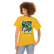 Load image into Gallery viewer, Charlie "Bird" Parker in Color from Gray vs. Grey in Color single panel Unisex Heavy Cotton Tee
