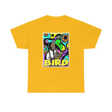 Load image into Gallery viewer, Charlie "Bird" Parker in Color from Gray vs. Grey in Color single panel Unisex Heavy Cotton Tee