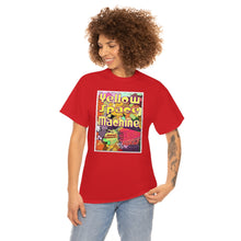 Load image into Gallery viewer, Yellow Space Machine from Gray vs. Grey in Color single panel Unisex Heavy Cotton Tee