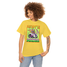 Load image into Gallery viewer, Newt's Electric Mustang from Gray vs. Grey in Color single panel Unisex Heavy Cotton Tee