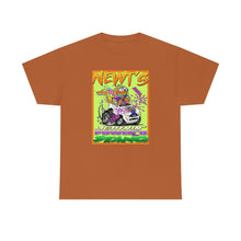 Load image into Gallery viewer, Newt's Electric Mustang from Gray vs. Grey in Color single panel Unisex Heavy Cotton Tee