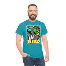 Load image into Gallery viewer, Charlie "Bird" Parker in Color from Gray vs. Grey in Color single panel Unisex Heavy Cotton Tee
