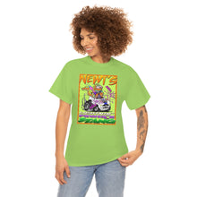 Load image into Gallery viewer, Newt's Electric Mustang from Gray vs. Grey in Color single panel Unisex Heavy Cotton Tee