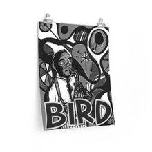 Load image into Gallery viewer, Bird in Black and White Premium Matte vertical posters