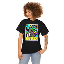Load image into Gallery viewer, Charlie "Bird" Parker in Color from Gray vs. Grey in Color single panel Unisex Heavy Cotton Tee