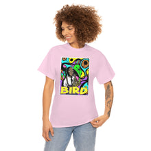 Load image into Gallery viewer, Charlie "Bird" Parker in Color from Gray vs. Grey in Color single panel Unisex Heavy Cotton Tee