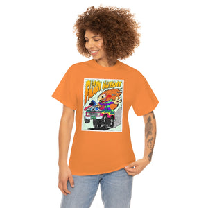Fuzzy Mutant from Gray vs. Grey in Color single panel Unisex Heavy Cotton Tee