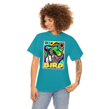 Load image into Gallery viewer, Charlie "Bird" Parker in Color from Gray vs. Grey in Color single panel Unisex Heavy Cotton Tee