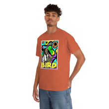 Load image into Gallery viewer, Charlie "Bird" Parker in Color from Gray vs. Grey in Color single panel Unisex Heavy Cotton Tee