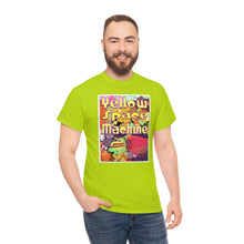 Load image into Gallery viewer, Yellow Space Machine from Gray vs. Grey in Color single panel Unisex Heavy Cotton Tee