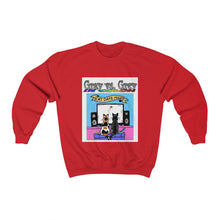 Load image into Gallery viewer, Gray vs. Grey in Color Cat Date Night Unisex Heavy Blend™ Crewneck Sweatshirt