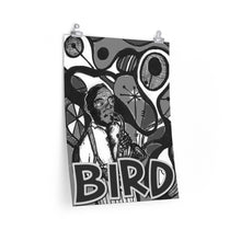 Load image into Gallery viewer, Bird in Black and White Premium Matte vertical posters