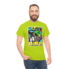 Load image into Gallery viewer, Charlie "Bird" Parker in Color from Gray vs. Grey in Color single panel Unisex Heavy Cotton Tee