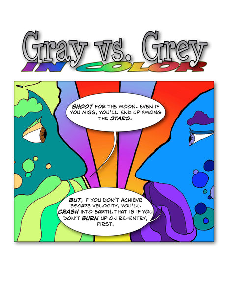 Gray vs. Grey in Color presents the Two Genies: Peter and Max