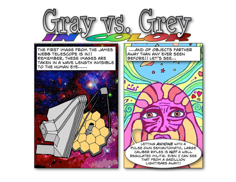 Gray vs. Grey In Color celebrates JWST's first image