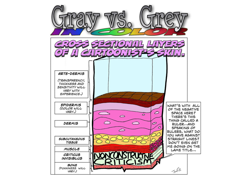 Gray vs. Gray in Color - the comic strip coming soon!