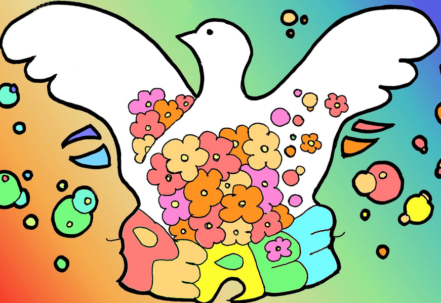 Psychedelic Peace Dove