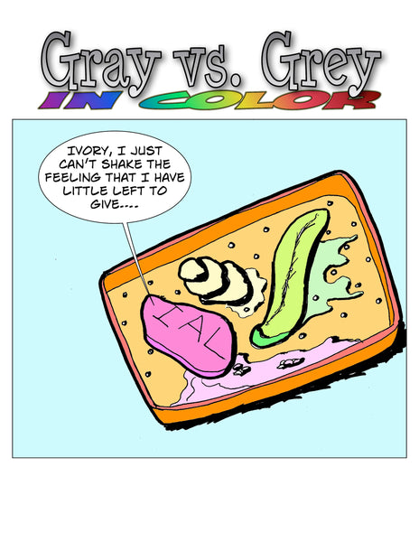 Gray vs. Gray in Color - Bar of Soap Opera