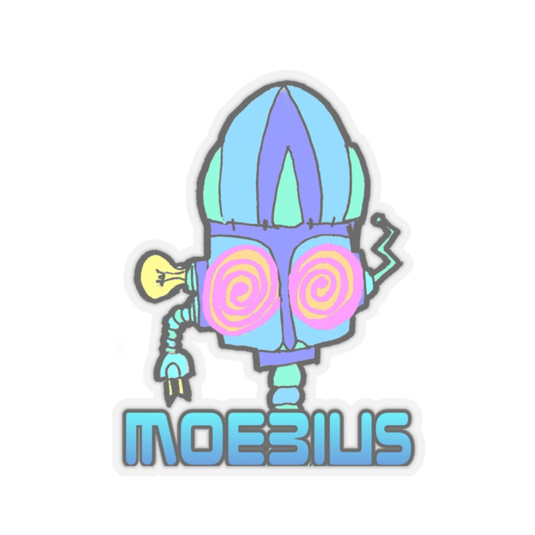 Moebius the Comicstrip Bot Kiss-Cut Stickers