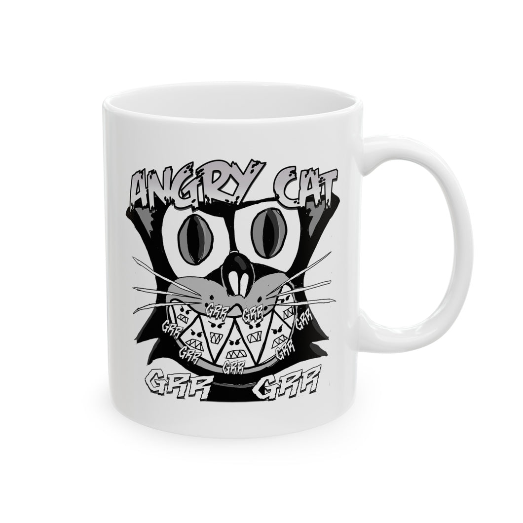 Angry Cat Ceramic Mug 11oz