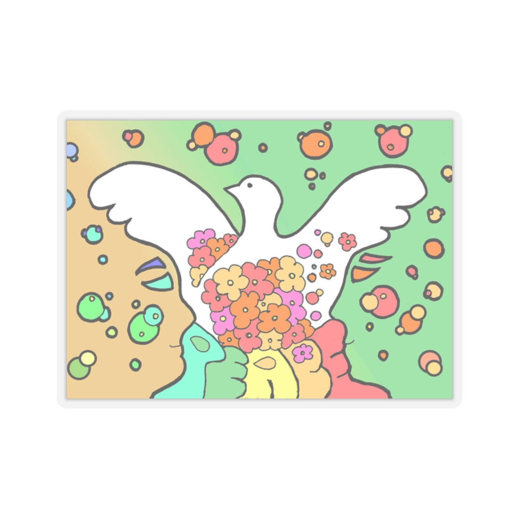 Peace Dove Kiss-Cut Stickers