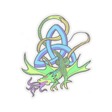 Load image into Gallery viewer, Celtic Knot Dragon Kiss-Cut Stickers