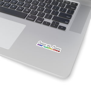 Gray vs. Grey in Color Kiss-Cut Stickers