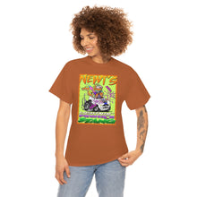 Load image into Gallery viewer, Newt&#39;s Electric Mustang from Gray vs. Grey in Color single panel Unisex Heavy Cotton Tee