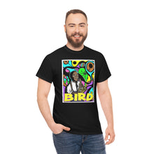 Load image into Gallery viewer, Charlie &quot;Bird&quot; Parker in Color from Gray vs. Grey in Color single panel Unisex Heavy Cotton Tee
