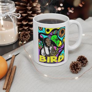 Charlie "Bird" Parker in Color Ceramic Mug 11oz