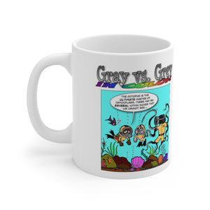 Gray vs. Grey in Color: The Octopus - Master of Disguise Ceramic Mug 11oz