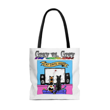 Load image into Gallery viewer, Gray vs. Grey in Color Cat Date Night AOP Tote Bag