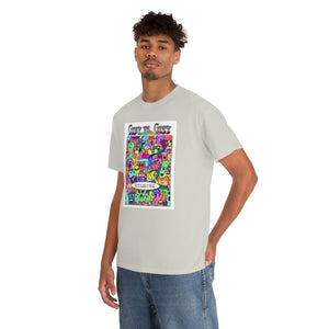 Hope There's Enough Humans to Probe from Gray vs. Grey in Color single panel Unisex Heavy Cotton Tee