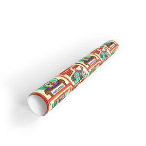 "Merry Kiss-Mas" Goldfish Gift Wrapping Paper Rolls, 1pc