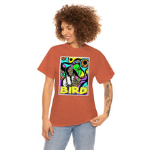 Load image into Gallery viewer, Charlie &quot;Bird&quot; Parker in Color from Gray vs. Grey in Color single panel Unisex Heavy Cotton Tee