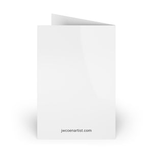 "Let's Play Christmas"  - Blue Cat Greeting Cards (1 or 10-pcs)