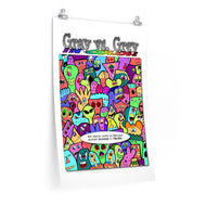 Gray Vs. Gray in Color; Enough Humans? Premium Matte vertical posters