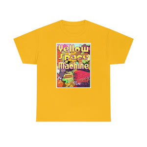 Yellow Space Machine from Gray vs. Grey in Color single panel Unisex Heavy Cotton Tee
