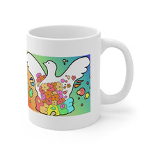 Load image into Gallery viewer, Peace Dove Ceramic Mug 11oz