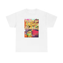 Load image into Gallery viewer, Yellow Space Machine from Gray vs. Grey in Color single panel Unisex Heavy Cotton Tee