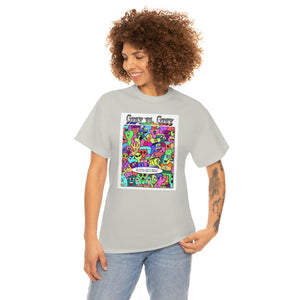 Hope There's Enough Humans to Probe from Gray vs. Grey in Color single panel Unisex Heavy Cotton Tee