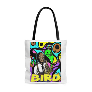 Charlie "Bird" Parker in Color AOP Tote Bag